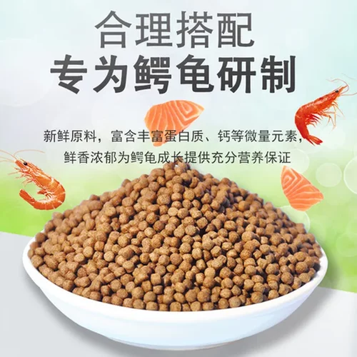 半水龟小乌龟饲料开口粮鳄龟粮补钙陆龟幼龟干虾通用巴西龟