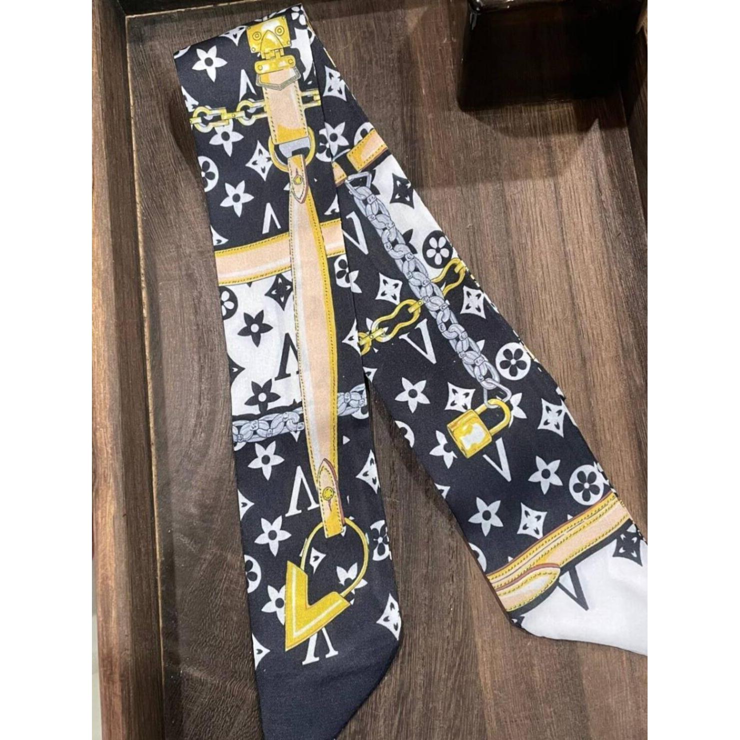 lv5&vv20缠邮差包手柄保护丝巾缠带丝带窄小长条绑包老花肩带飘带