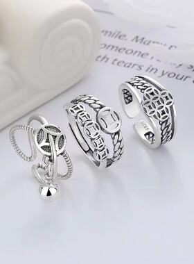 中性纯银不易过敏好运连连招财