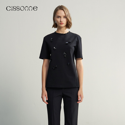 CISSONNE赛颂宽松短袖上衣