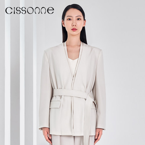 CISSONNE/赛颂羊毛西装外套