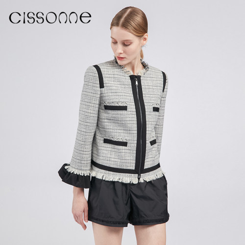 CISSONNE赛颂法式千金感短外套