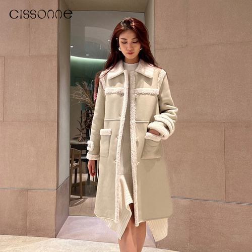 CISSONNE赛颂h版型精致皮革外套