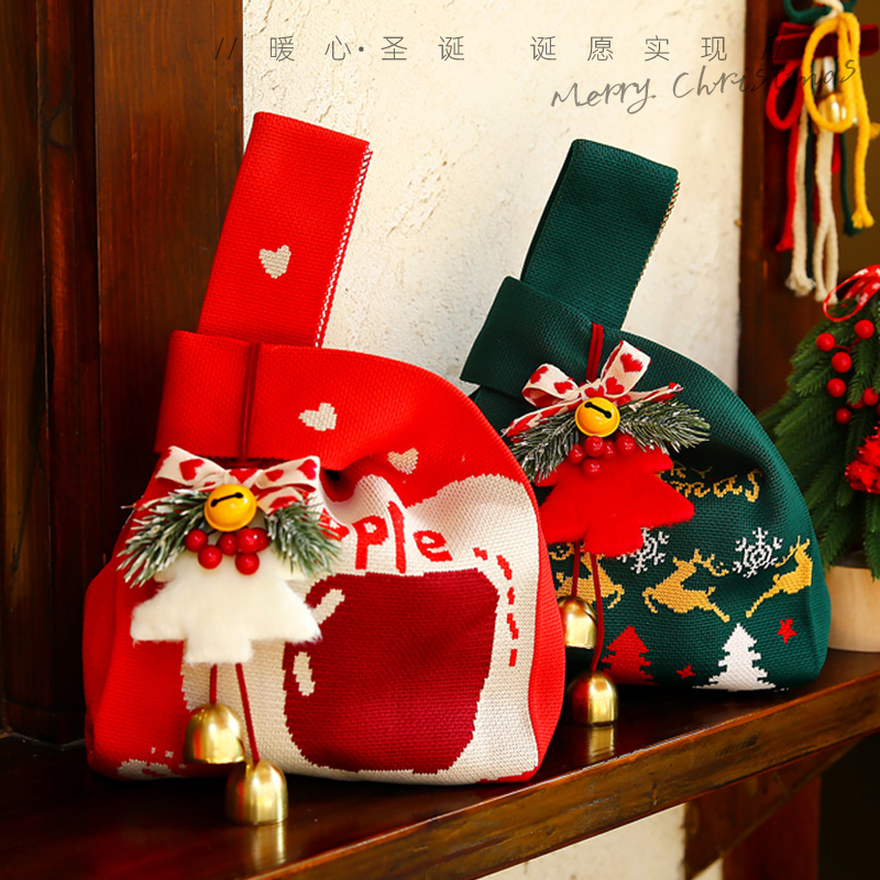 圣诞节礼品袋儿童平安夜送礼物袋