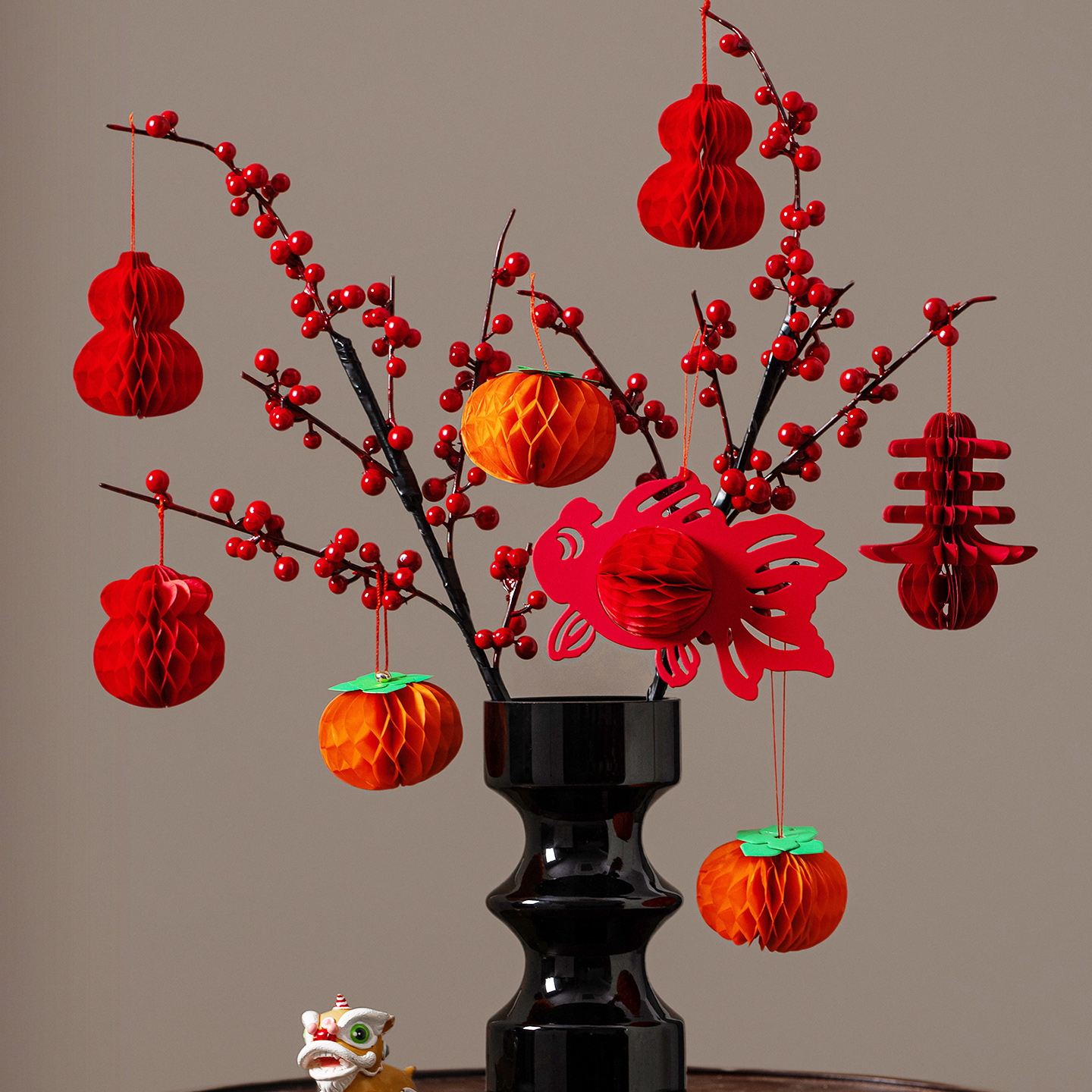 2026新年装饰马年立体春字挂饰过年客厅氛围场景布置新款灯笼挂件