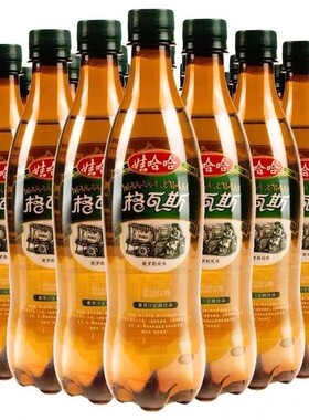 娃哈哈格瓦斯600ml*24瓶麦芽汁发酵俄罗斯风味夏季冰爽碳酸饮料