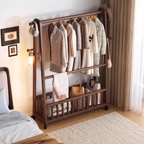 全实木可移动衣帽架国家补贴