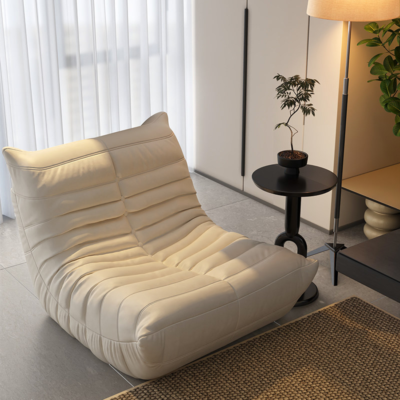 懒人沙发可躺可睡毛毛虫单人卧室小沙发秋冬款躺椅榻榻米阳台休闲