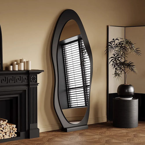 中古全身镜家用落地镜网红异型镜壁挂高级感全身镜卧室全身镜子