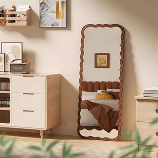 中古全身镜落地镜家用高级感穿衣镜挂墙异形镜子女生卧室试衣镜子