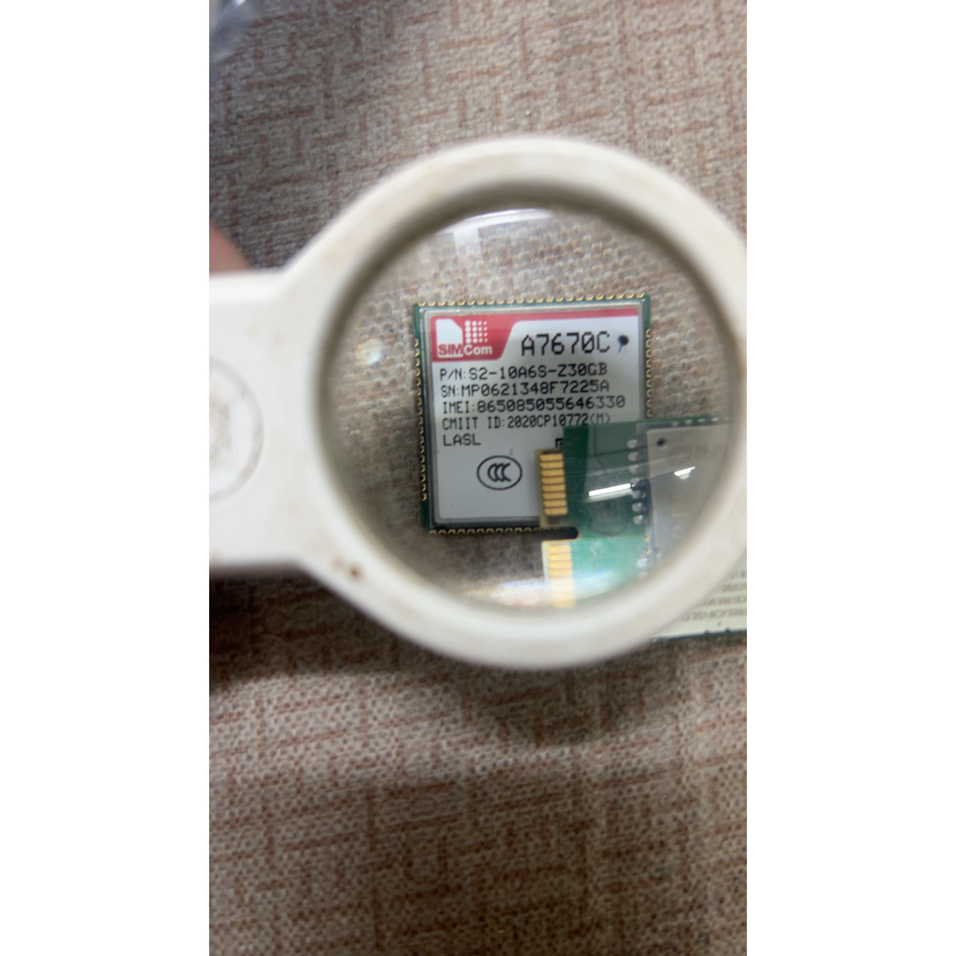 SIMCOM芯讯通A7670C 4G模块,型号S2-10A6