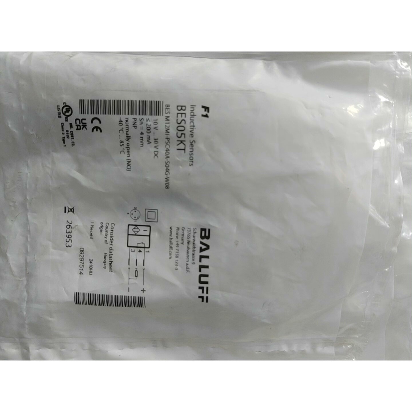 巴鲁夫接近开关BES05KT BESM12Ml-PSC40A议价产品