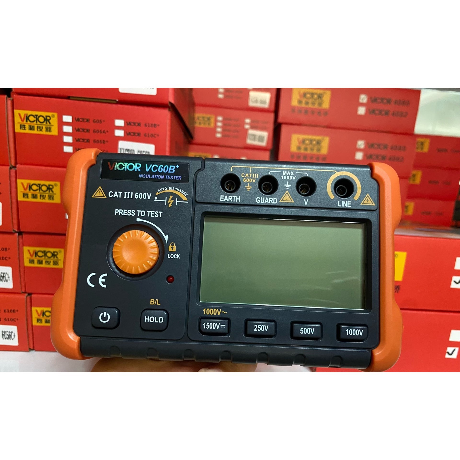 全新胜利VC60B+摇表vC60D+兆欧表vc60E+绝缘电议价产品