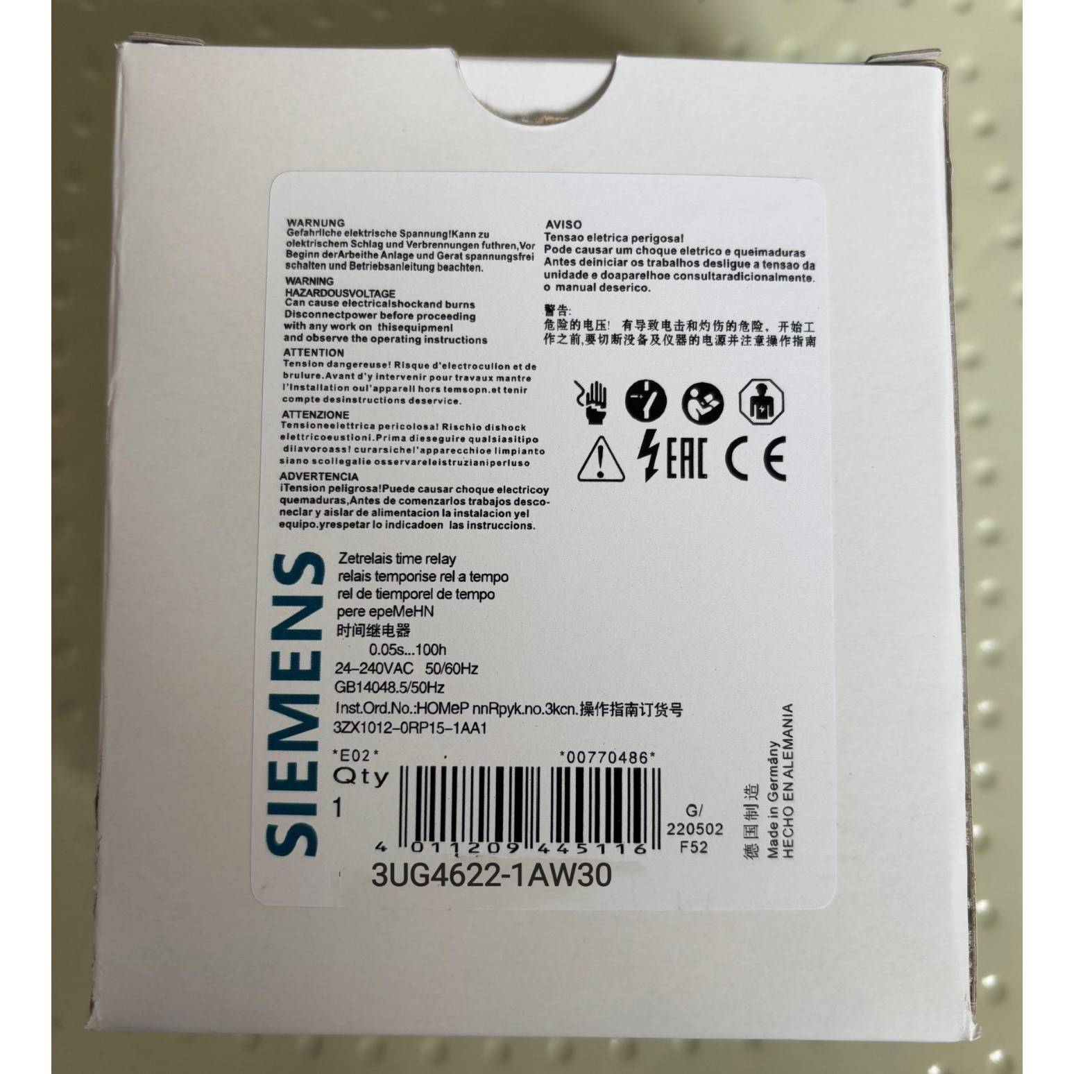 时间继电器 3UG4622-1AW30 德国制造  包议价产品