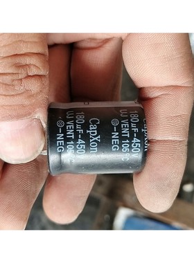 台湾CapXon丰宾450v/180uF电源滤波牛角电容,尺议价产品