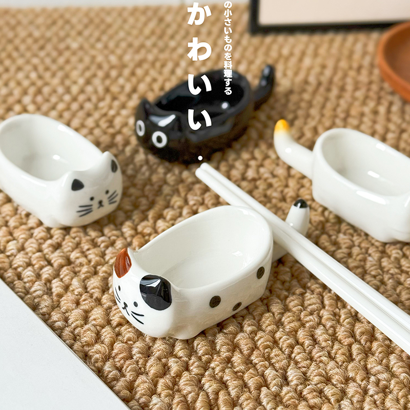 可爱猫咪造型设计 高温釉下彩工艺