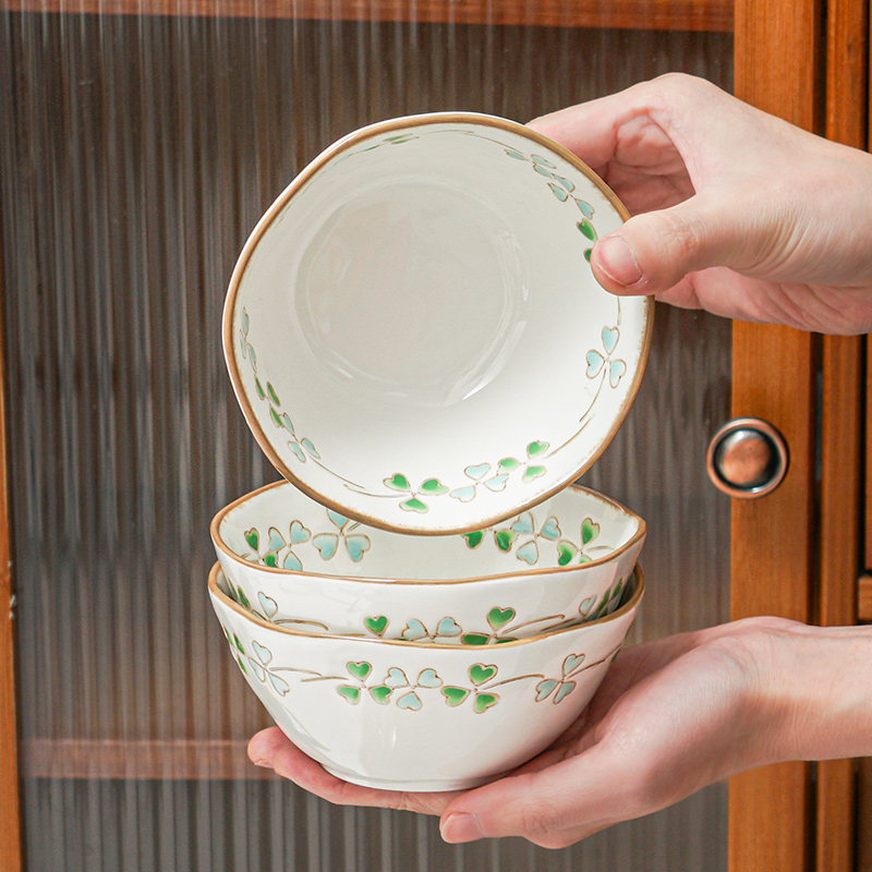 维马仕陶瓷小清新釉下彩米饭碗