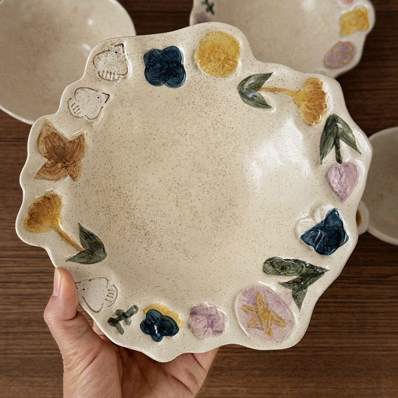 复古手作花鸟 高温釉下彩工艺