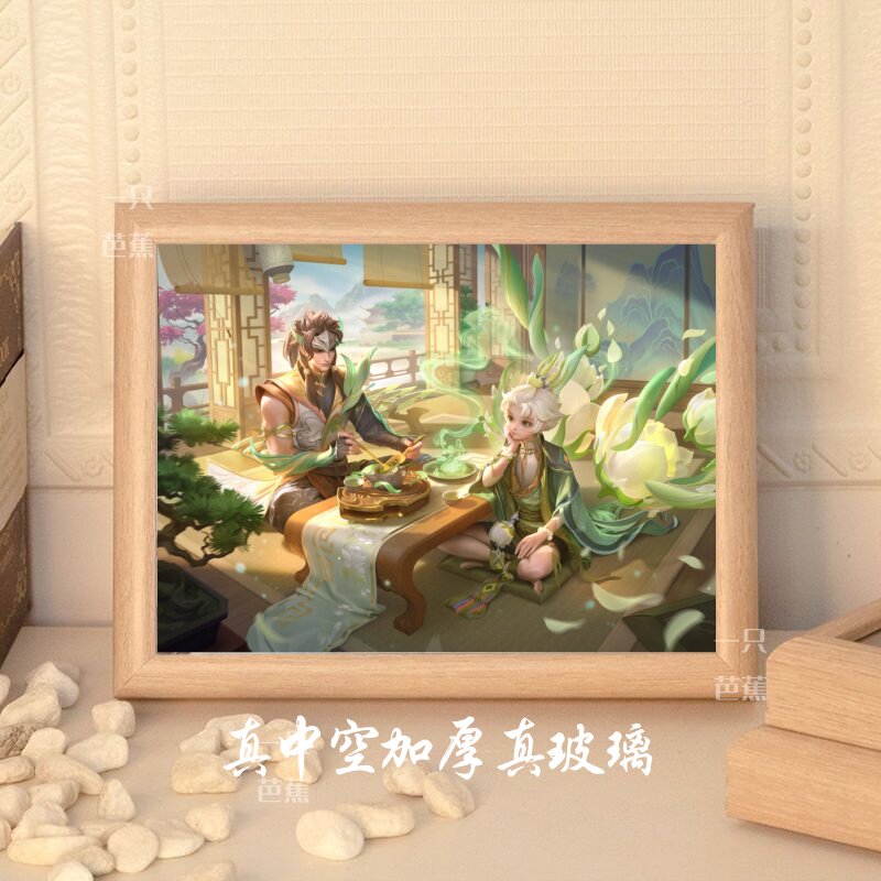 孙膑王者荣耀角色海报原画相框