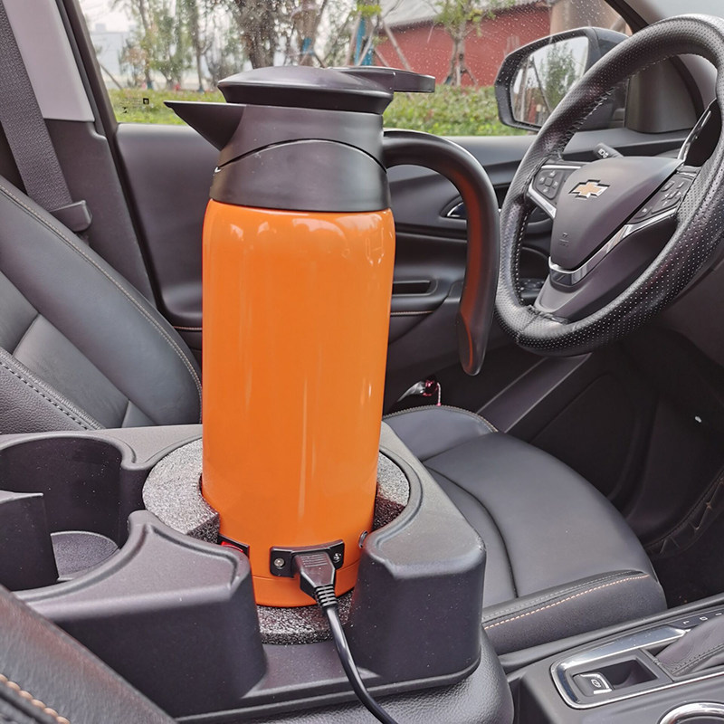 车载烧水壶汽车用热水器车载电热杯12v24v通用热水壶大容量100度