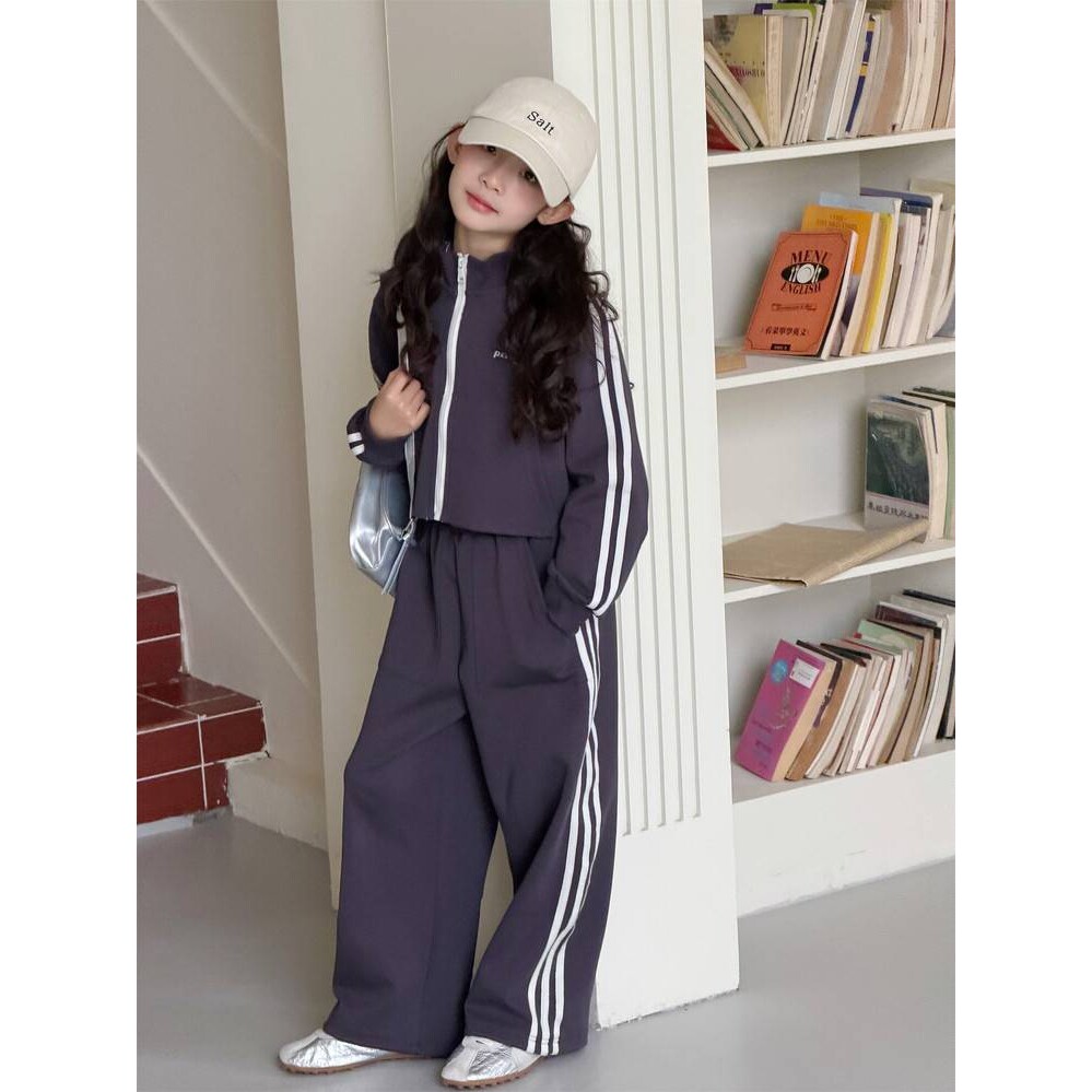 高档品牌女童运动套装春装2026新款中大童洋气时髦两件套儿童春秋