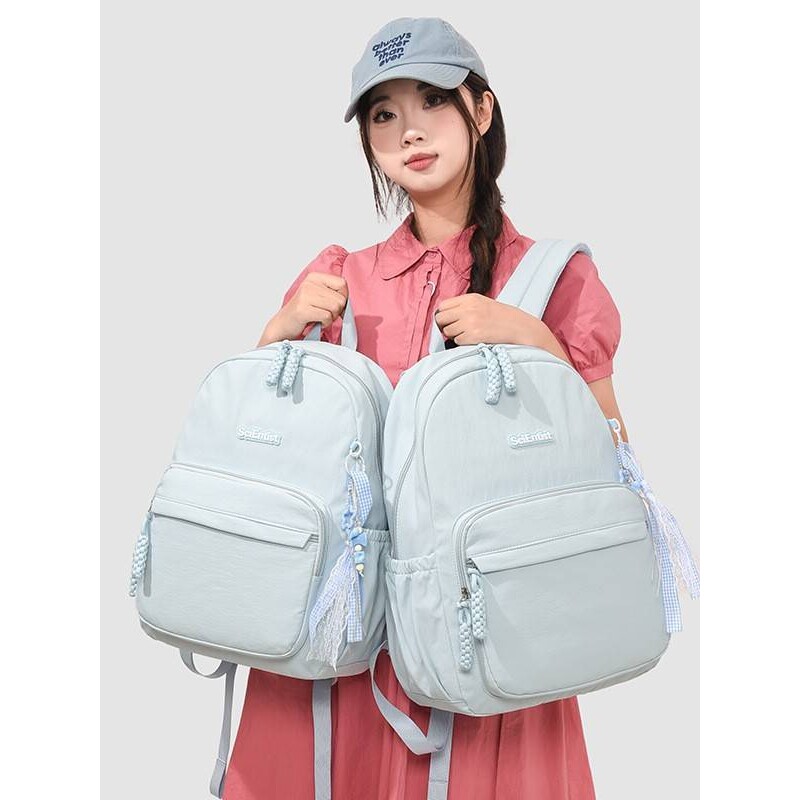 品牌日系ins低饱和系列甜美风背包初高中女生大小号上课旅游多用