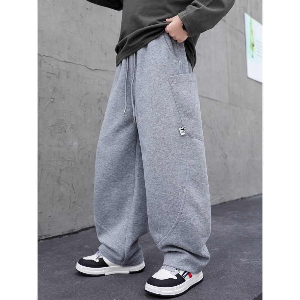 高档品牌男童春款裤子2026春秋款新款儿童休闲百搭运动裤中大童宽