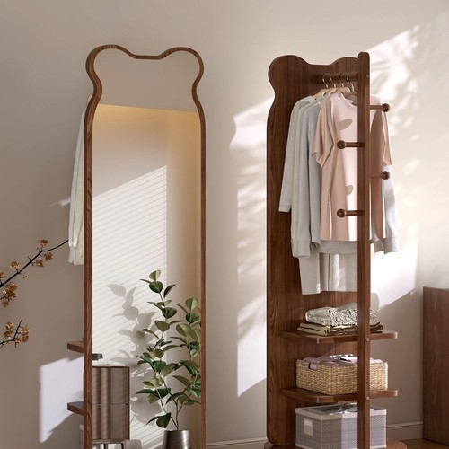 德国落地镜可旋转智能镜置物架