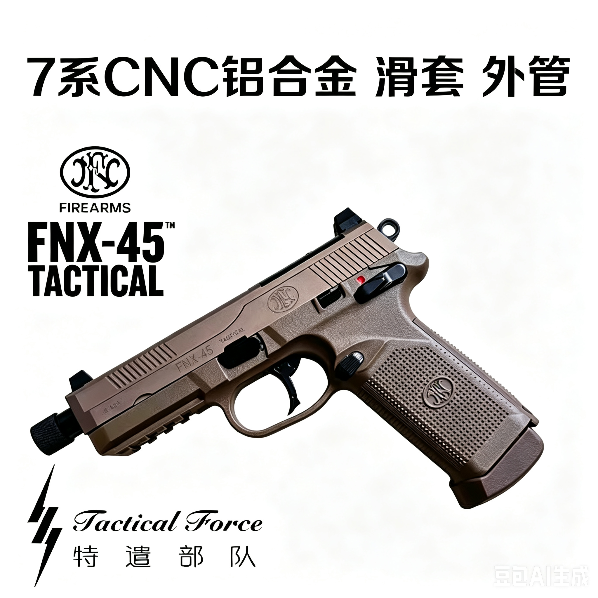 火山FNX45战术全新钢制击锤版本