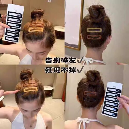 简约波浪新款bb夹发夹女2026新款高端前额侧边刘海夹碎发卡子头饰