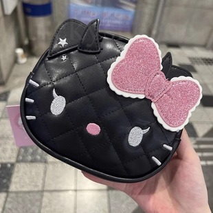 哈喽kitty零钱包卡包可爱日系kt猫迷你化妆小圆包耳机口红收纳包
