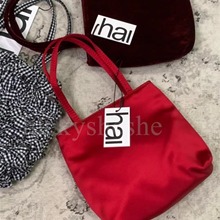 新年红色丝绸包真丝手提包Jennie宅女同款hai手拎单肩手机小方包