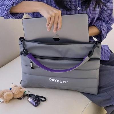 简约小众高级感笔记本电脑包13寸14寸男女通用可单肩手提斜挎包