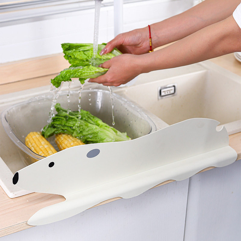 可爱熊水槽挡水板挡水条水池洗手盆厨房洗手池防溅水挡板洗漱台,厨房/烹饪用具,厨房挡水板/挡水条,淘宝优惠券,粉丝福利购,淘宝优惠卷