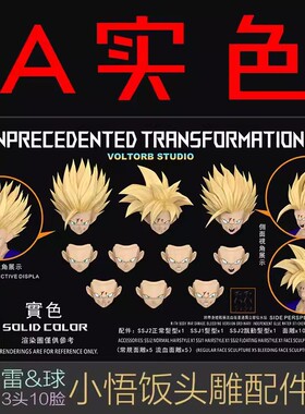 老雷RE小悟饭头雕配件包适配代3.0素体