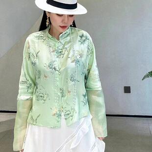 11 niseey设计师品牌春秋桑蚕丝真丝蝴蝶清凉外衫上衣女衫衣现货