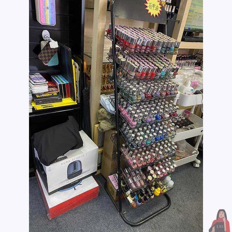 指甲油架子美甲展示架多层铁艺架桌面置物架落地架甲油胶架收纳架