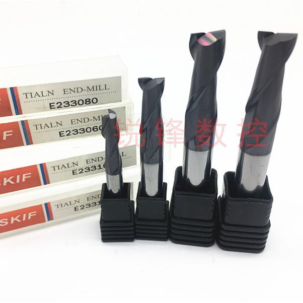 2刃涂层铣刀 台湾钨钢铣刀E233060 E233系列 ￠1-￠20 合金铣刀