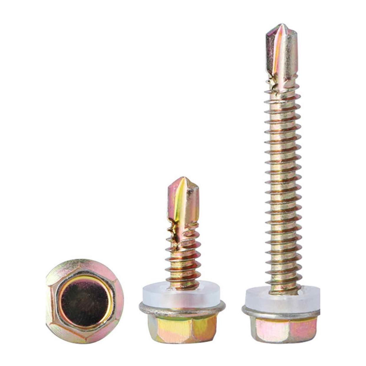 自钻高硬度外六角钻尾螺纹自攻缧钉镙丝自贡铁皮专用钢板自功