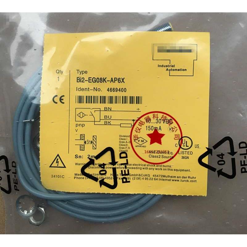 现货全新电感式接近开关Bi2-EG08K-AP6X质保二年正品品质