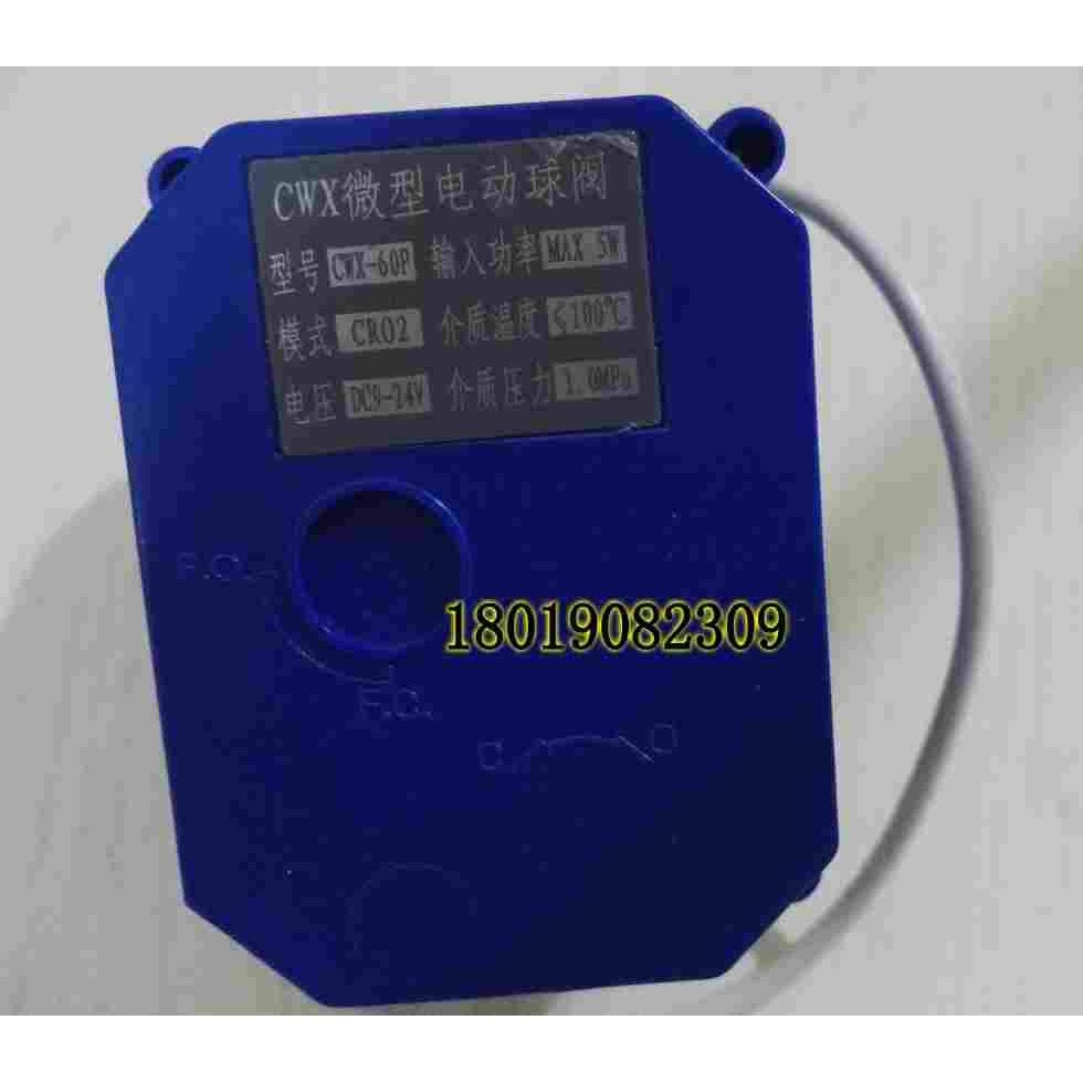 CWX-60P CR02 DC9-24V微型电动球阀DN25 电动铜球阀 丝口球阀三线