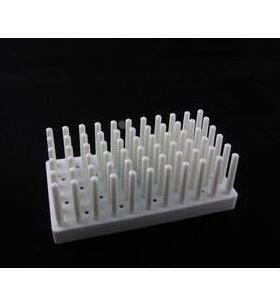 塑料柱式试管架 试管沥水架 6X11 试管可倒插