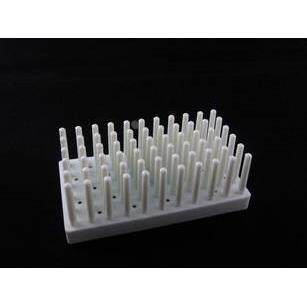 塑料柱式试管架 试管沥水架 6X11 试管可倒插