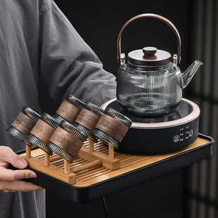 玻璃茶壶泡茶器家用电陶炉高档办公室煮茶壶茶水分离玻璃茶具套装