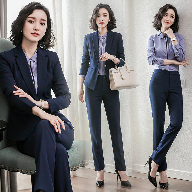 艾尚臣职业套装女套裙面试正装公务员西装酒店工作服工装气质西服