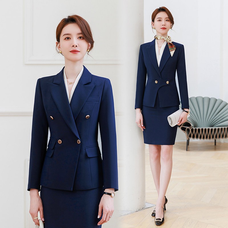 高端西装外套女职业套装正装面试西服气质工作服制服2024春秋新款