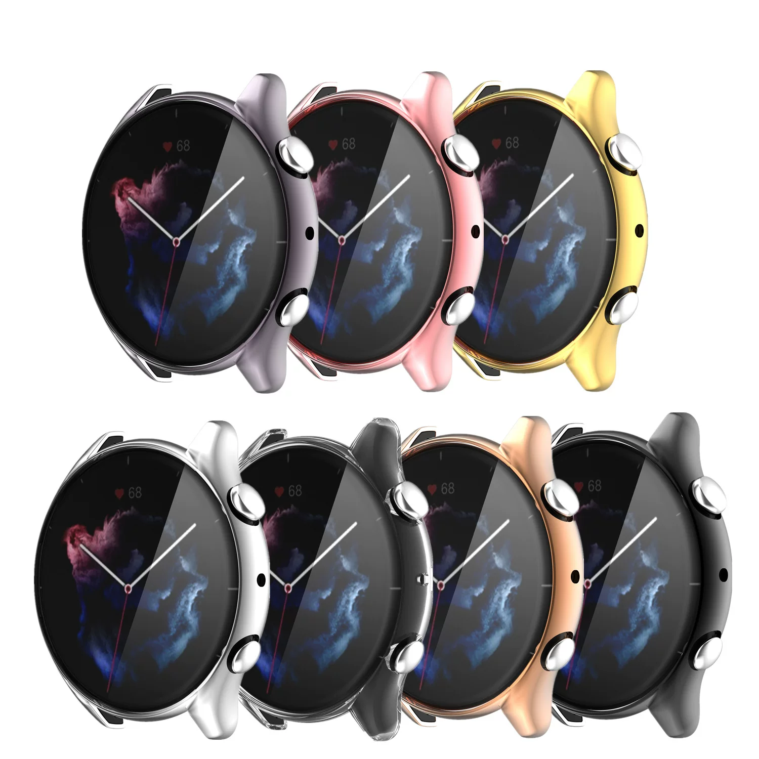 Применимо к Huami Amazfit GTR3 кейс GTR3 Pro защитный чехол с электроплатой TPU все-в-одном защитный чехол