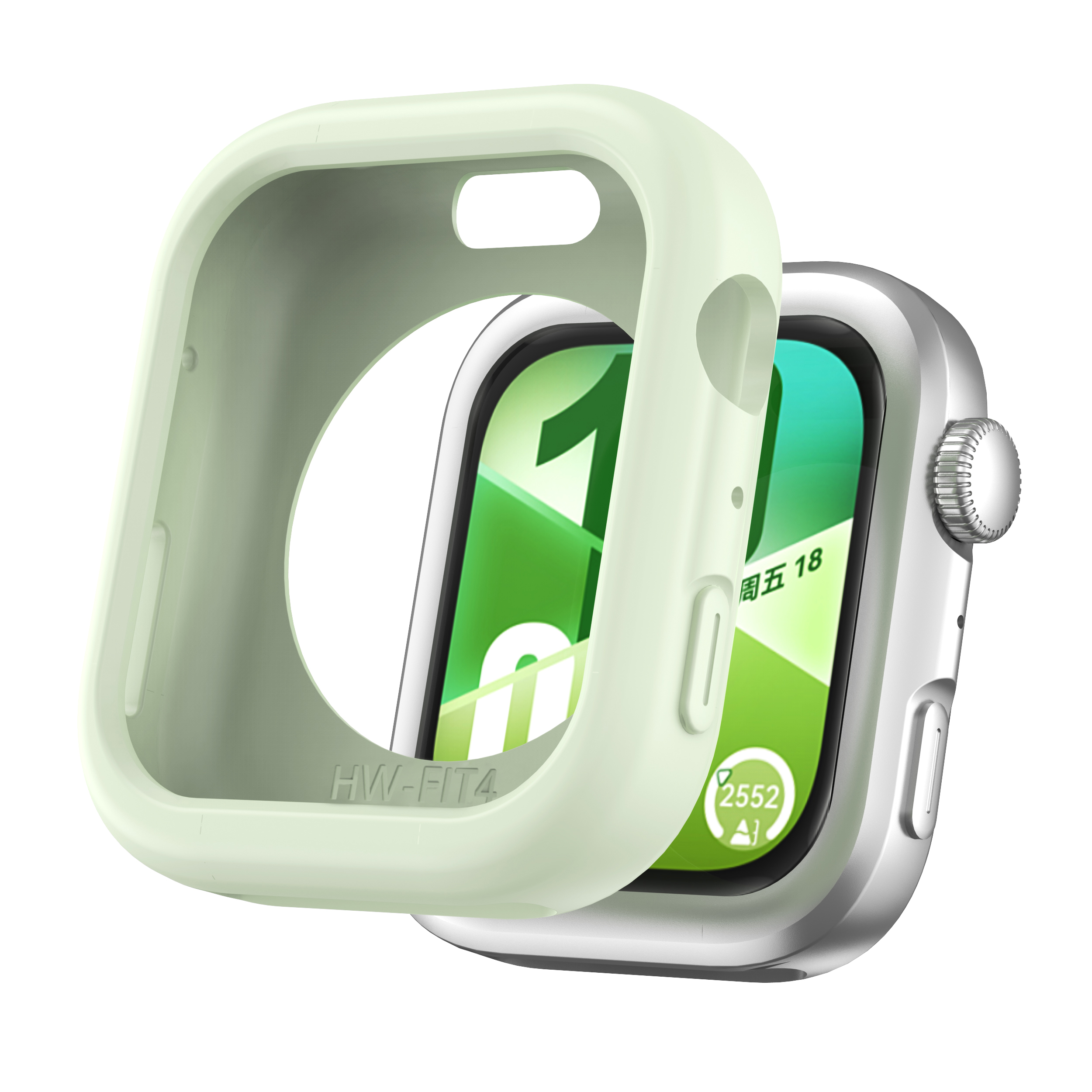 适用于华为watch fit4保护壳硅胶华为fit四代手表4pro保护套智能运动手环表壳同款腕带女时尚新款通用配件
