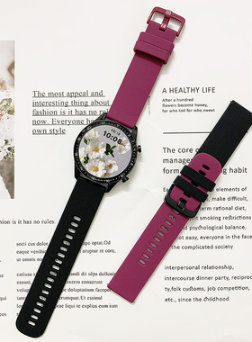 适用华为watch3/GT3 pro硅胶表带透气4柔软荣耀Magic2亲肤防水GT2pro手链GS3男46潮女2E新款42替换非原装配件