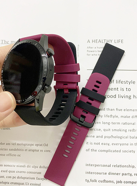 适用Xiaomi小米watchs1pro手表S3表带watch2pro硅胶color2运动版华米GTR3/2/GTS2表链菱格防水亲肤透气替换